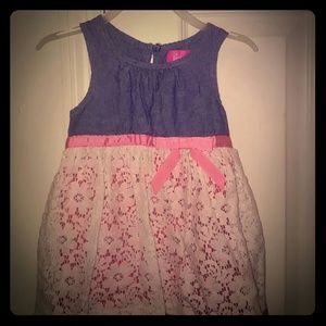 Denim and Lace Toddler Dress